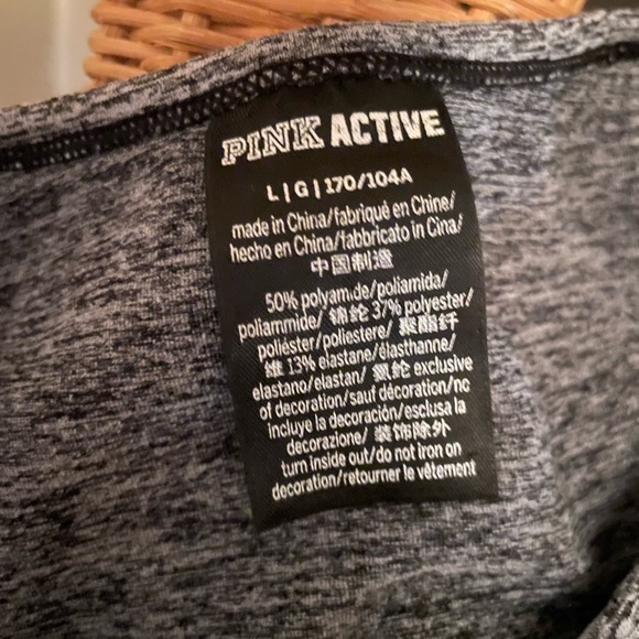 Victoria’s Secret PINK Long Sleeve Seamless Crop Top | Gray | Size Large - Picture 5 of 5